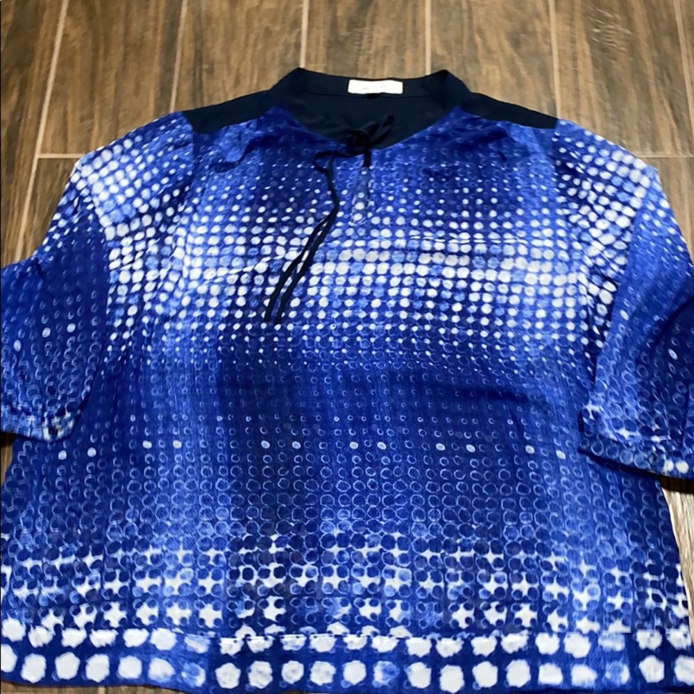 Two by Vince Camuto sheer blouse